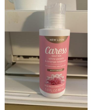 Caress Daily Silk Body Wash - White Peach & Orange Blossom - 3 oz | Nourishing Hydration for All Skin Types - International Shipping Available - Buy Online on SooperMarket.com