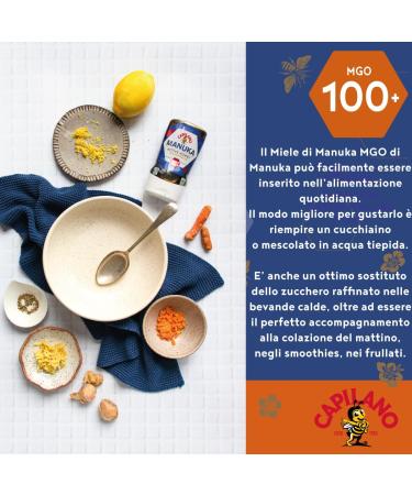 Capilano Manuka Honey MGO100 250g - Dark Amber | Pure Australian Honey - Buy Online on SooperMarket.com