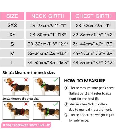 Buy Heele Anti-Pull Dog Harness for Small Dogs - Breathable Adjustable Reflective Soft & Safe - Flower Pink | International Shipping Available - Buy Online on SooperMarket.com
