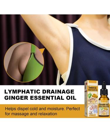 Ginger Essential Massage Oil 10ml - Natural Lymphatic Drainage & Deep Tissue Care - Buy Online on SooperMarket.com
