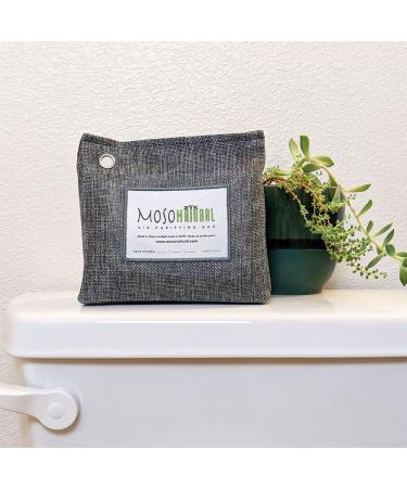 Moso Natural Air Purifying Bag 300g - Scent Free Odor Eliminator for Closets, Bathrooms, Laundry Rooms & Pet Areas - Premium Bamboo Charcoal Absorber - Freestanding Design - 1 Pack - Buy Online on SooperMarket.com