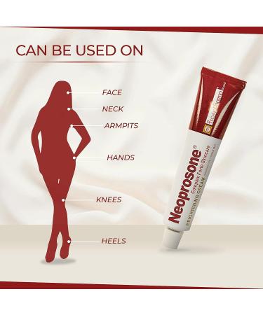 NEOPROSONE Skin Brightening Cream 1.7 Fl oz/50 ml | Fade Dark Spots on Face, Elbows, Knees & Body | Alpha Arbutin, Lactic Acid, Castor Oil - Buy Online on SooperMarket.com