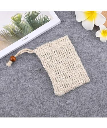 Vtrem Sisal Soap Saver Bags - 5 Pack Natural Exfoliating Pouches for Bar Soap | Soft Mesh Net Drawstring for Shower & Drying - Buy Online on SooperMarket.com