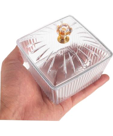 4 Pcs Candied Fruit Refreshment Tray Food Container Clear Tea Container Candy Jar Storage Popcorn 9X9X7.5CMx2pcs Transparentx2pcs - Buy Online on SooperMarket.com
