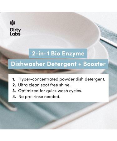 Dirty Labs Aestival Scent Dishwasher Detergent & Booster | Ultra Clean & Spot Free | 48 Loads (1 lb) | Hyper Concentrated Aestival Formula - Buy Online on SooperMarket.com