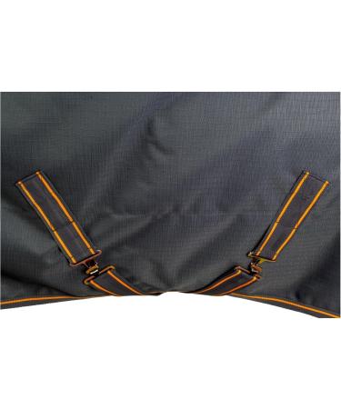 Marengos by Bucas Stay-Dry 1200d Irish Turnout | Waterproof & Breathable Rain Blanket | Gray/Orange | 165cm - Buy Online on SooperMarket.com