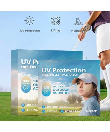 Teksome Sun Protection Face Patch - 5pair Facial Sunscreen Patch Comfortable UV Facial Patches Portable Clear UV Protection Face Patch for Outdoor - Buy Online on SooperMarket.com
