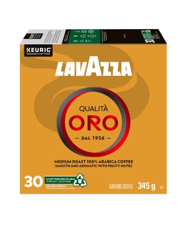Lavazza Qualit Oro Medium Roast K-Cup Coffee Pods 30 Count For Keurig Coffee Makers Qualit Oro 30 count (Pack of 1)