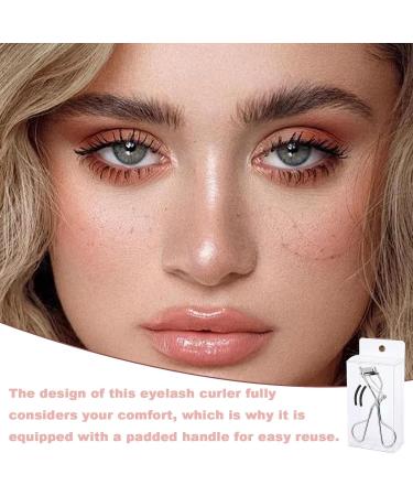 Teksome Eyelash Curler | Handheld Eye Lash Curler | Padded Handle Curler Just Dramatically Curled Eyelashes for Lash Lift in Seconds for Long Lasting Chrome-pvc Box - Buy Online on SooperMarket.com