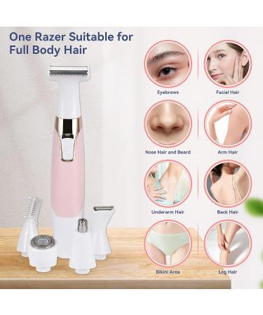 BestMal 5 in 1 Bikini Trimmer & Face Razor for Women - Rechargeable & Painless Hair Removal - Buy Online on SooperMarket.com