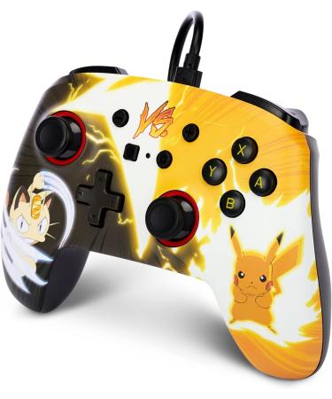 PowerA Enhanced Wired Controller for Nintendo Switch - Pok mon: Pikachu vs. Meowth Pok mon: Pikachu vs. Meowth - Buy Online on SooperMarket.com