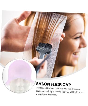 Ipetboom 1 Set Hair Color Highlighter Cap Hair Styling Tools with Hook Dye Mixer Bowl Hair Bleaching Cap Hair Frosting Cap Hat Dye Caps Clamshell Hairdressing Cap To Weave Pink 22X16X1CM Pink - Buy Online on SooperMarket.com