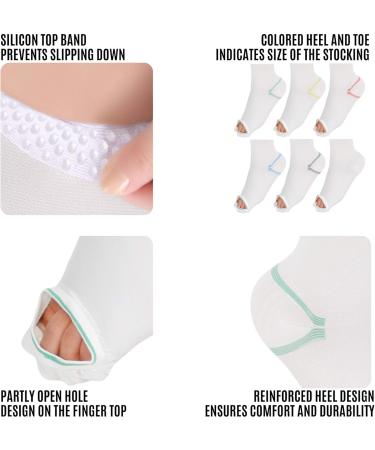 Invera Anti-Embolism Compression Stockings - Thigh High Unisex Ted Tube Socks 15-20mmHg Moderate Level XL | International Shipping - Buy Online on SooperMarket.com