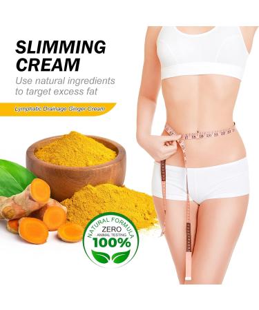 Fat Burning Ginger Cream Ginger Firming Cream Anti Cellulite Hot cream for Cellulite Belly Fat Burner and Tightening Body Slimming Weight Loss Workout Sweat Enhancer for Women Men 100g - Buy Online on SooperMarket.com