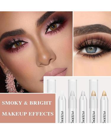 3Pcs Colorful Glitter Eyeshadow Stick Set Eye Shadow Sticks Makeup Sets Easy to Apply Shimmer Cream Eyeshadow Pencil Set - Buy Online on SooperMarket.com