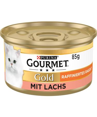 Gourmet PURINA GOURMET Gold Refined Ragout wet cat food with salmon 12-pack (12 x 85g)
