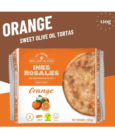 Ines Rosales Sweet & Savoury Olive Oil Tortas Pick N Mix - Choose From 5 Flavours | Original Orange Rosemary & Thyme Lemon Cinnamon Spanish Tortas-Snacks 120g - Pack of 2 120 g (Pack of 2) - Buy Online on SooperMarket.com