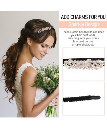 WLLHYF 1920s Crystal Rhinestone Flower Headbands 2 Pack - Sparkly Vintage Hairbands for Women - Fashion Jewelry Accessories for Wedding and Bride - Buy Online on SooperMarket.com