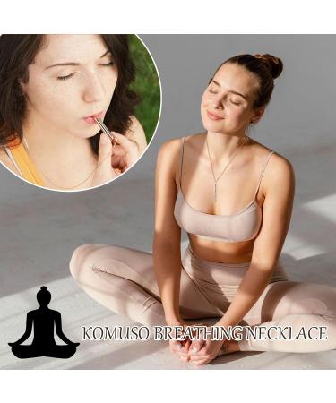 Anxiety Relief Necklace Quit/Stop Smoking Necklace Breathing Whistles Necklace for Mindful Breathing Stress Relief Meditation Relaxation Calming Down Q:gold - Buy Online on SooperMarket.com