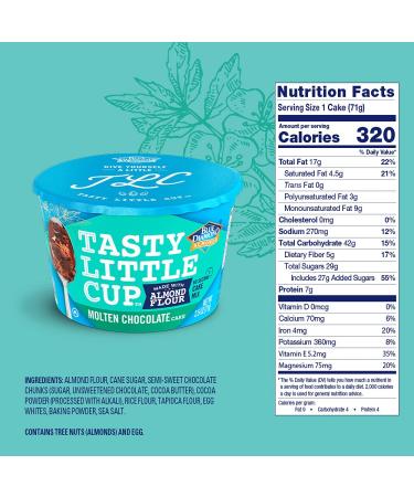 Blue Diamond Almonds Molten Chocolate Almond Flour Cake - Gluten Free, Non-GMO, 2.5 Ounce Single-Serve Cup - Buy Online on SooperMarket.com