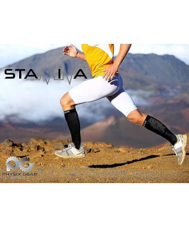 Physix Gear Sport Compression Socks for Men & Women - Set of 3 (Black/Blue, Black/Grey, Black/Pink) - L-XL Size - Buy Online on SooperMarket.com