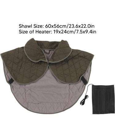 Hztyyier Electric Heating Pad for Shoulders - USB Powered Winter Comfort - OD Green Polyester Fiber - Buy Online on SooperMarket.com