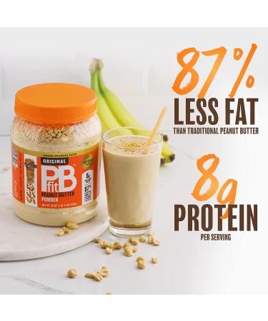 PBfit All-Natural Peanut Butter Powder - 8oz | 8g Protein | Real Roasted Peanuts - Buy Online on SooperMarket.com