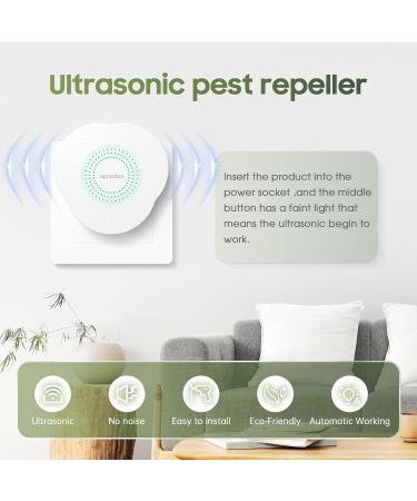 Effective Mosquito Lamp & Insect Destroyer - 4 Pack UV Pest Control & Ultrasound Repeller for Mice Cockroaches Moths & Rats | International Shipping - Buy Online on SooperMarket.com