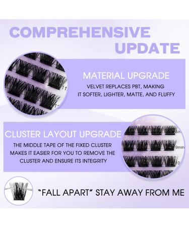 D Curl 0.07mm Cluster Lash Extensions 8-16mm Mix - Soft, Wispy & Wide Stem | XHFD-FD18-0.07-D - Buy Online on SooperMarket.com