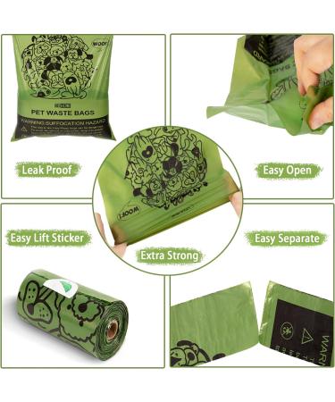 Dog Poo Bags - 450 Counts Biodegradable Thick Leak Proof Pet Poop Waste Bag Refill Rolls for 7 Month Supply Lavender Scented - Buy Online on SooperMarket.com