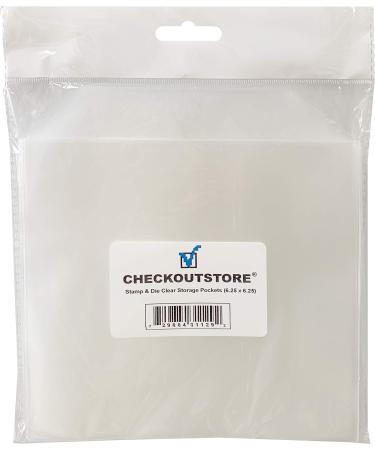 100 CheckOutStore  Clear Storage Pockets (6.25 x 6.25)
