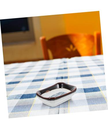 Zerodeko Plates 2pcs Sea Ripple Seasoning Dish Soybean Vintage Ceramics Ceramic Sauce Dish - Buy Online on SooperMarket.com