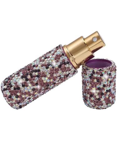 XhuangTech Portable Mini Refillable Perfume Scent Atomizer-Shiny Diamonds Empty Spray Bottle for Traveling and Outgoing of 10ml (Purple) - Buy Online on SooperMarket.com