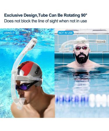 Uniswim Rotate Swim Snorkel - Training & Lap Swimming Front Snorkel for Diving & Snorkeling in Pool & Open Water - Buy Online on SooperMarket.com