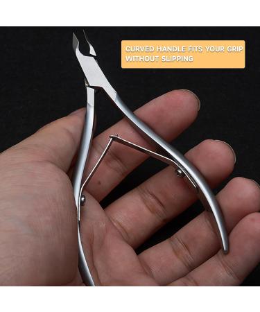 Airfish Stainless Steel Cuticle Pushers Cuticle Nippers Set Professional Cuticle Trimmer Perfect Nail Care Tool(Silver) - Buy Online on SooperMarket.com