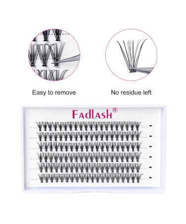 Premium 20D 0.07mm D Curl Individual Eyelash Clusters - 120PCs DIY Fadlash Eyelashes - 13mm | Shop Internationally - Buy Online on SooperMarket.com