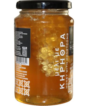 Helmos Greek Honey with Honeycomb 350 g - Buy Online on SooperMarket.com