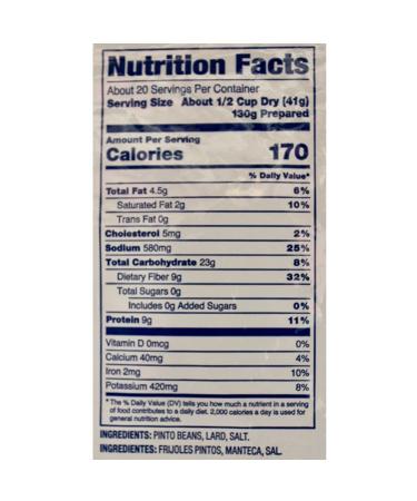 Santiago Traditional Refried Beans Mix - Dehydrated 1.86 lb Pouch - Buy Online on SooperMarket.com
