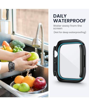 Tensea 2-in-1 Waterproof Apple Watch Screen Protector Case - Series 8/7, 45mm - Matte Black - Buy Online on SooperMarket.com