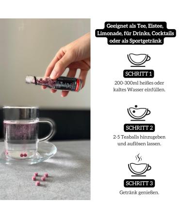 Teaballs Tee Set - Classic Collection of 5 Flavors (Earl Grey Mint Lemon Green Tea Hibiscus) + Free Wooden Gift Set | 150-375 Cups of Natural Instant Tea - Buy Online on SooperMarket.com