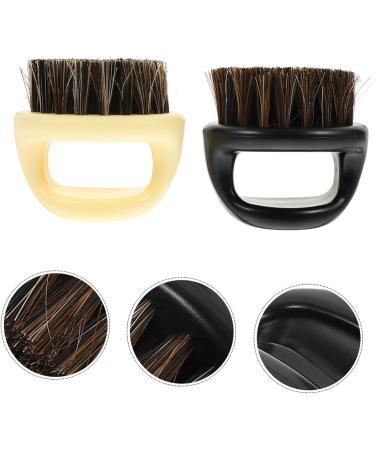 Beavorty Men's Beard Styling Brush Set - 10 Pieces Pocket Hair & Cleaning Brushes for Perfect Beard Care - Black & Beige - Buy Online on SooperMarket.com