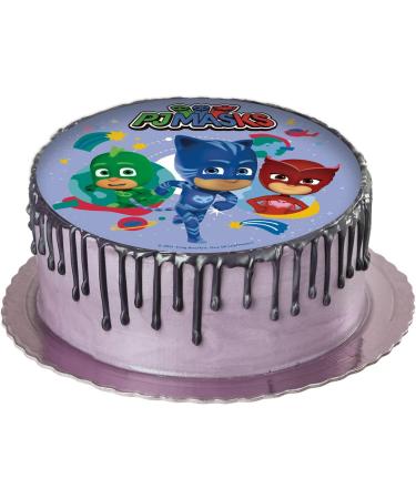 dekora Dekora - PJMasks Children's Birthday Cake Decor - 15.5 cm Multicolored - Buy Online on SooperMarket.com