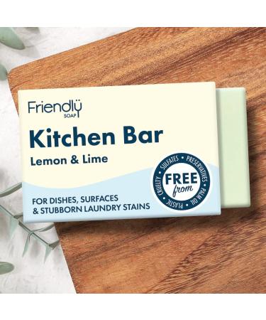 Natural Lemon & Lime Kitchen Soap Bar - Eco-Friendly 3.35 oz | Order Internationally - Buy Online on SooperMarket.com
