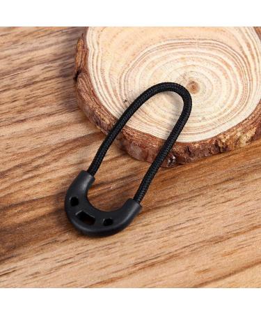 Zipper Pulls Cord 10pcs - Black EDC Lariat Rope for Outdoor Travel & Backpack Accessories - Buy Online on SooperMarket.com