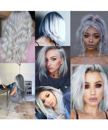 12 Pcs Colored Hair Extensions Colorful Clip in Hair Extensions 22 inch Synthetic Straight Hair Extensions for Kids Girls Women Cool - Buy Online on SooperMarket.com