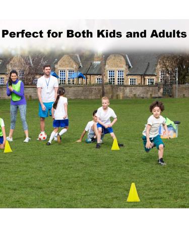 DUNCHATY 40 PCS 7 Inch Plastic Soccer Cones for Agility Training - 4 Colors 40Pack Sports Cones - Buy Online on SooperMarket.com