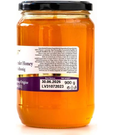 900 g Organic Raw Lavender Blossom Bee Honey - Buy Online on SooperMarket.com