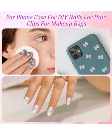 140pcs Aurora Bow Nail Charms & Rhinestones 3D Nail Bows Colorful Nail Charms for Acrylic Nails Resin Bowknot Nail Charms DIY Nail Accessories for Women Girls Nail Crafts Art - Buy Online on SooperMarket.com