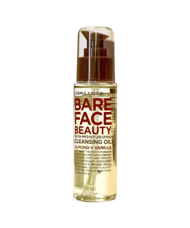 Formula 10.0.6 Bare Face Beauty Skin-Moisturizing Cleansing Oil (3.7 Fl Oz.) Cleansing Oil that Wipes Away Dirt & Makeup to Smooth & Soften - Vegan Paraben-Free Sulfate-Free Dye-Free & Cruelty-Free