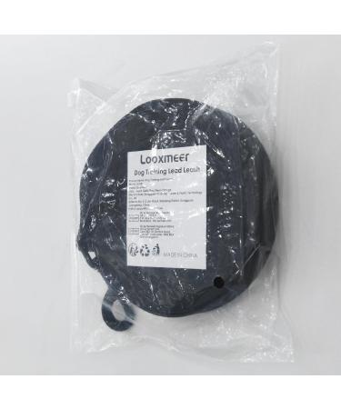 Looxmeer Dog Tow Lines - Robust 3m to 30m Leashes with Storage Bag & D-Carabiner for Training | Durable & Versatile Black Dog Leash - Buy Online on SooperMarket.com